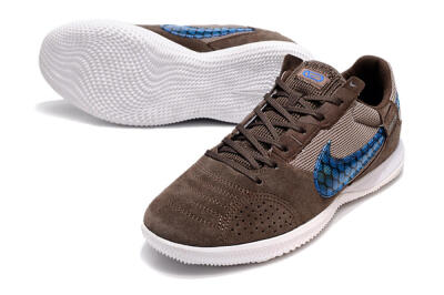 Nike Street Gato IC Low-Tops Soccer Shoes - Brown/Blue/White