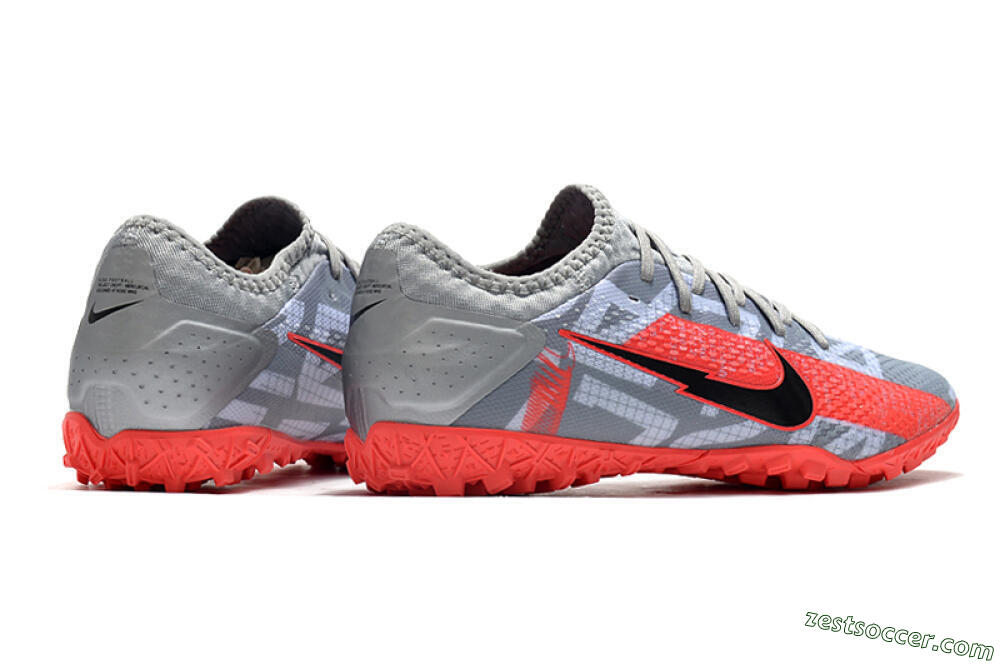 Nike Mercurial Vapor 13 Pro TF Low-Tops Soccer Shoes - Grey/Black/Red 6