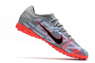Nike Mercurial Vapor 13 Pro TF Low-Tops Soccer Shoes - Grey/Black/Red