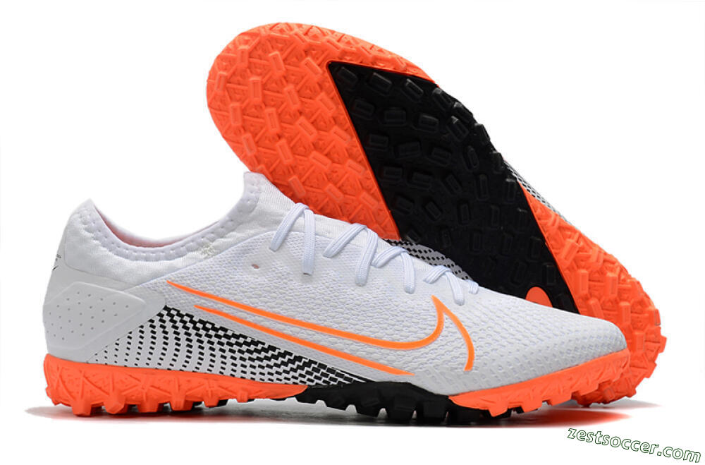 Nike Mercurial Vapor 13 Pro TF Low-Tops Soccer Shoes - White/Red/Black 0