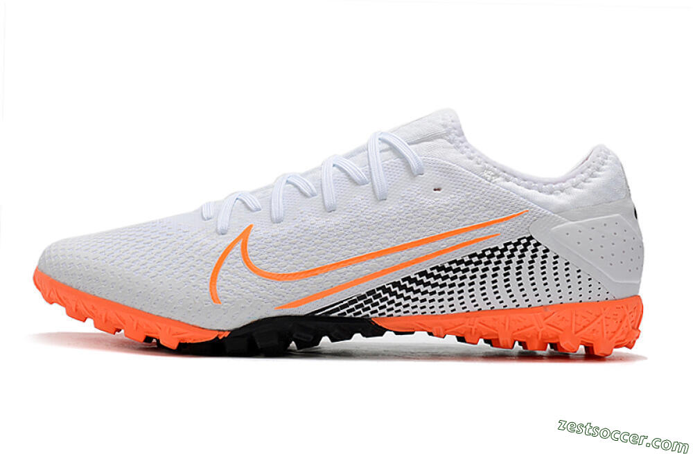 Nike Mercurial Vapor 13 Pro TF Low-Tops Soccer Shoes - White/Red/Black 2