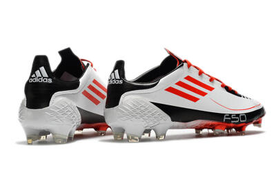 Adidas F50 Adizero Ghosted FG Low-Tops Soccer Cleats - White/Red/Black