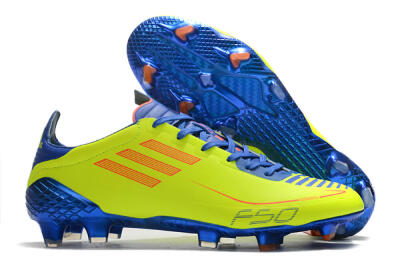 Adidas F50 Adizero Ghosted FG Low-Tops Soccer Cleats - Yellow/Red/Blue