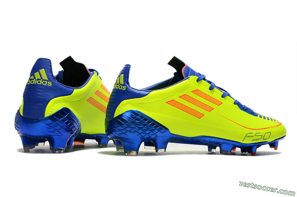 Adidas F50 Adizero Ghosted FG Low-Tops Soccer Cleats - Yellow/Red/Blue 6