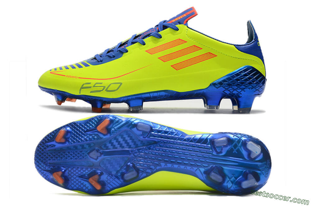 Adidas F50 Adizero Ghosted FG Low-Tops Soccer Cleats - Yellow/Red/Blue 1