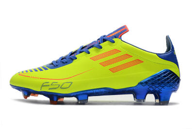 Adidas F50 Adizero Ghosted FG Low-Tops Soccer Cleats - Yellow/Red/Blue