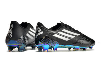 Adidas F50 Adizero Ghosted FG Low-Tops Soccer Cleats - Black/White/Gold