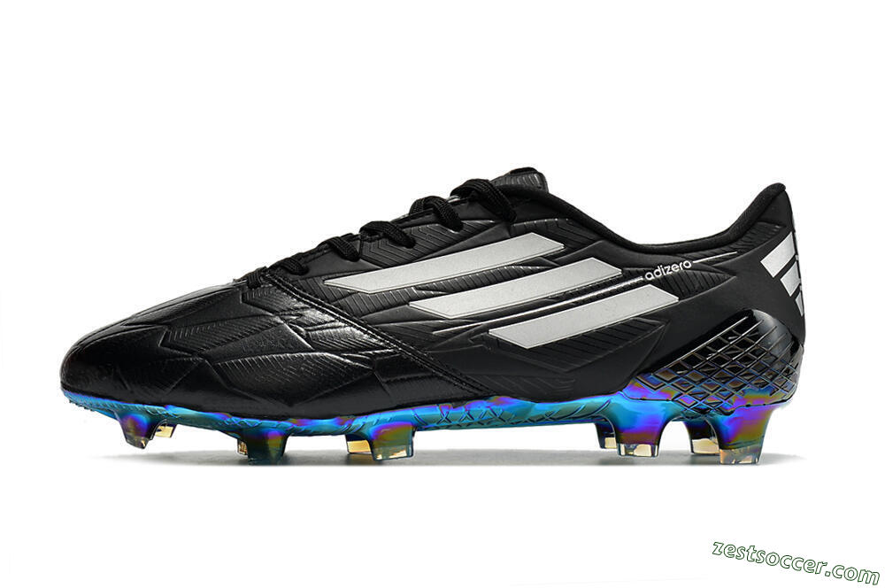 Adidas F50 Adizero Ghosted FG Low-Tops Soccer Cleats - Black/White/Gold 2
