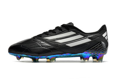 Adidas F50 Adizero Ghosted FG Low-Tops Soccer Cleats - Black/White/Gold