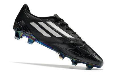 Adidas F50 Adizero Ghosted FG Low-Tops Soccer Cleats - Black/White/Gold