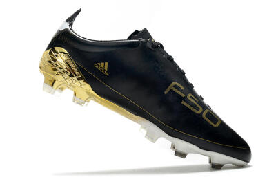 Adidas F50 Adizero Ghosted FG Low-Tops Soccer Cleats - Black/White/Gold