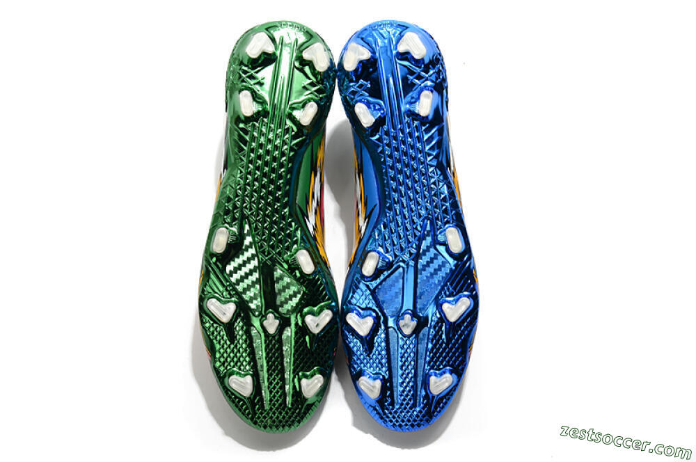 Adidas F50 Adizero Ghosted FG Low-Tops Soccer Cleats - Green/Pink/Yellow 6