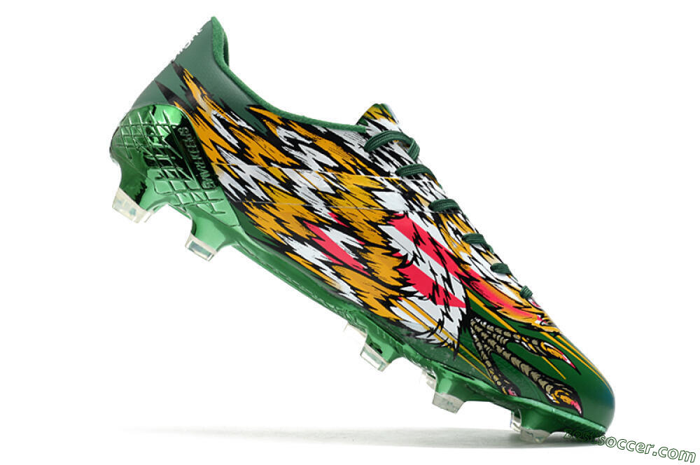 Adidas F50 Adizero Ghosted FG Low-Tops Soccer Cleats - Green/Pink/Yellow 4