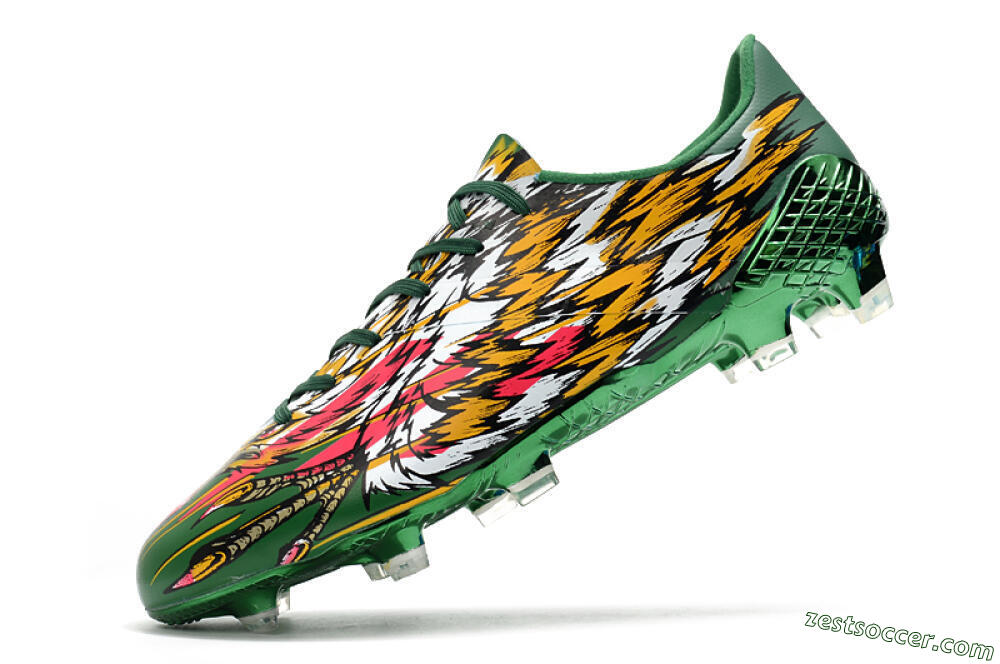 Adidas F50 Adizero Ghosted FG Low-Tops Soccer Cleats - Green/Pink/Yellow 5