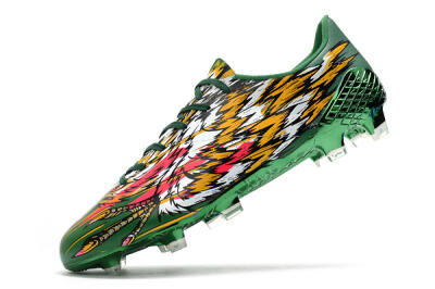 Adidas F50 Adizero Ghosted FG Low-Tops Soccer Cleats - Green/Pink/Yellow
