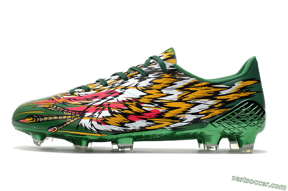 Adidas F50 Adizero Ghosted FG Low-Tops Soccer Cleats - Green/Pink/Yellow 2