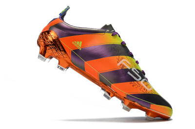 Adidas F50 Adizero Ghosted FG Low-Tops Soccer Cleats - Purple/Blue/Yellow