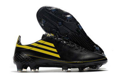 Adidas F50 Adizero Ghosted FG Low-Tops Soccer Cleats - Black/Yellow