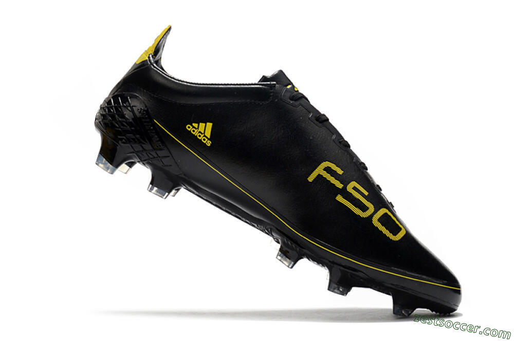 Adidas F50 Adizero Ghosted FG Low-Tops Soccer Cleats - Black/Yellow 4