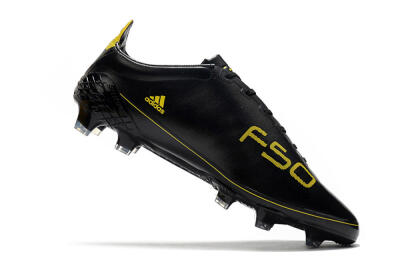 Adidas F50 Adizero Ghosted FG Low-Tops Soccer Cleats - Black/Yellow