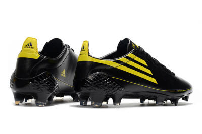 Adidas F50 Adizero Ghosted FG Low-Tops Soccer Cleats - Black/Yellow