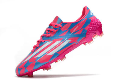 Adidas F50 Adizero Ghosted FG Low-Tops Soccer Cleats - Pink/White/Blue