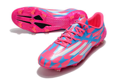 Adidas F50 Adizero Ghosted FG Low-Tops Soccer Cleats - Pink/White/Blue