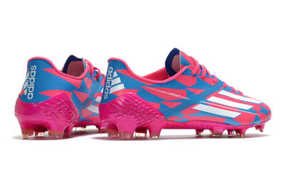 Adidas F50 Adizero Ghosted FG Low-Tops Soccer Cleats - Pink/White/Blue