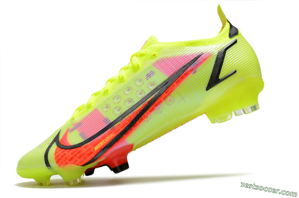 Nike Mercurial Vapor 14 Elite FG Low-Tops Soccer Cleats - Yellow/Red/Black 5