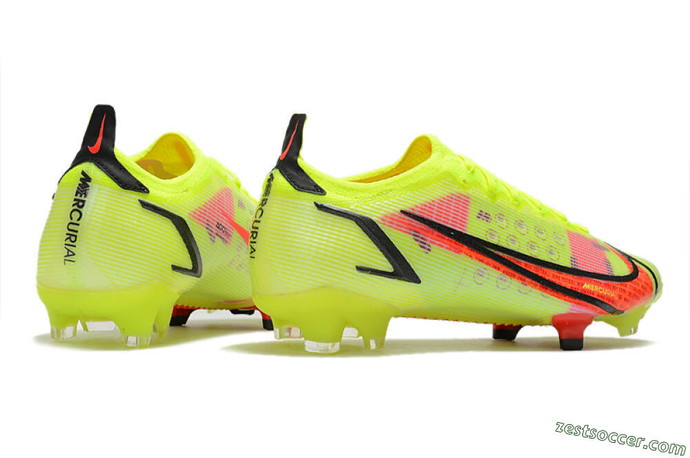 Nike Mercurial Vapor 14 Elite FG Low-Tops Soccer Cleats - Yellow/Red/Black 6