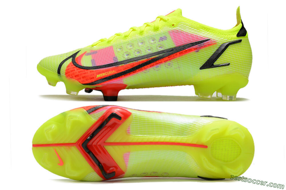 Nike Mercurial Vapor 14 Elite FG Low-Tops Soccer Cleats - Yellow/Red/Black 1