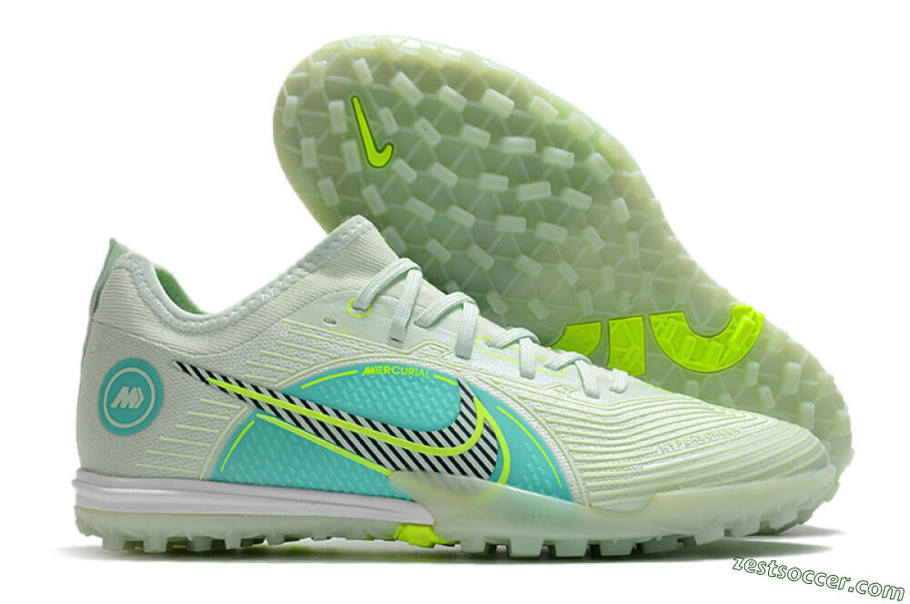 Nike Mercurial Vapor 14 Pro TF Low-Tops Soccer Shoes - Yellow/Black/Jade 0