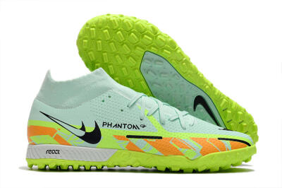 Nike Phantom GT Pro TF High-Tops Soccer Shoes - Jade/Yellow/Orange/Black