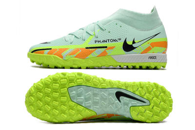 Nike Phantom GT Pro TF High-Tops Soccer Shoes - Jade/Yellow/Orange/Black