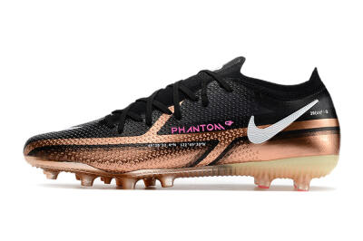 Nike Phantom GT Elite AG Low-Tops Soccer Cleats - Gold/Black/White