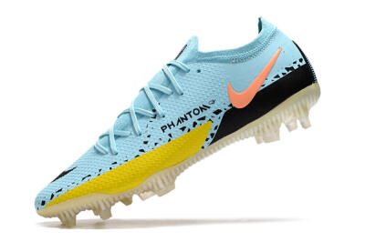 Phantom GT 2 Elite FG Low-Tops Soccer Cleats - Blue/Yellow/Pink