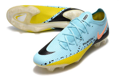 Phantom GT 2 Elite FG Low-Tops Soccer Cleats - Blue/Yellow/Pink