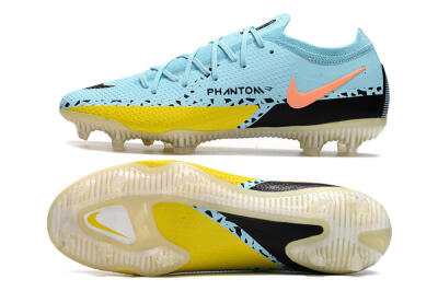 Phantom GT 2 Elite FG Low-Tops Soccer Cleats - Blue/Yellow/Pink