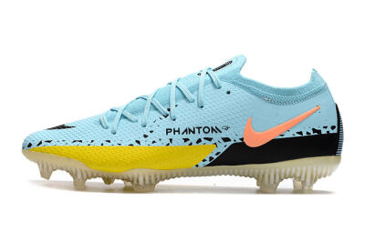 Phantom GT 2 Elite FG Low-Tops Soccer Cleats - Blue/Yellow/Pink