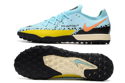 Nike Phantom GT Pro TF Low-Tops Soccer Shoes - Blue/Yellow/Pink