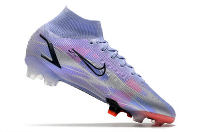 Nike Mercurial Superfly 8 Elite FG High-Tops Soccer Cleats - Purple/Red/Black