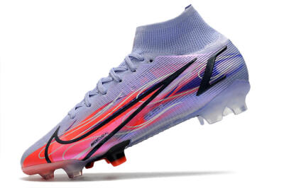 Nike Mercurial Superfly 8 Elite FG High-Tops Soccer Cleats - Purple/Red/Black