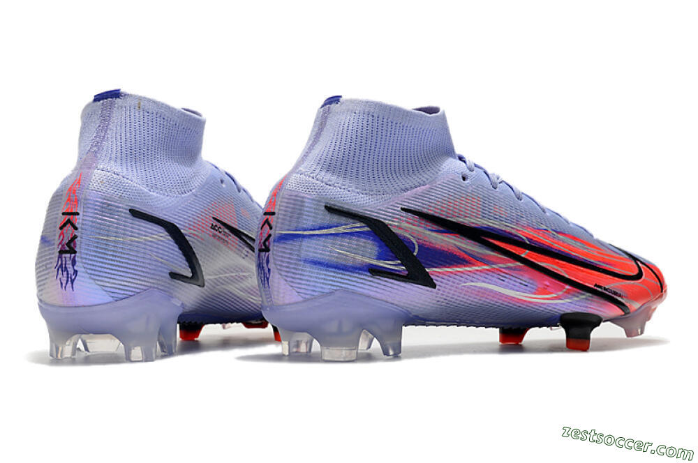 Nike Mercurial Superfly 8 Elite FG High-Tops Soccer Cleats - Purple/Red/Black 6