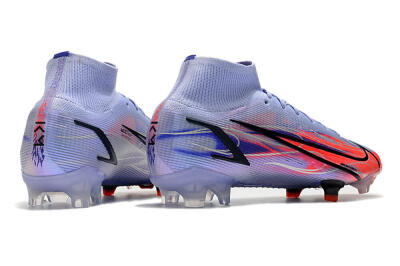 Nike Mercurial Superfly 8 Elite FG High-Tops Soccer Cleats - Purple/Red/Black
