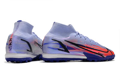 Nike Mercurial Superfly 8 Elite TF High-Tops Soccer Shoes - Blue/Red/Black