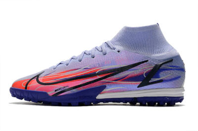 Nike Mercurial Superfly 8 Elite TF High-Tops Soccer Shoes - Blue/Red/Black