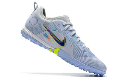 Nike Mercurial Vapor 14 Pro TF Low-Tops Soccer Shoes - White/Blue/Yellow