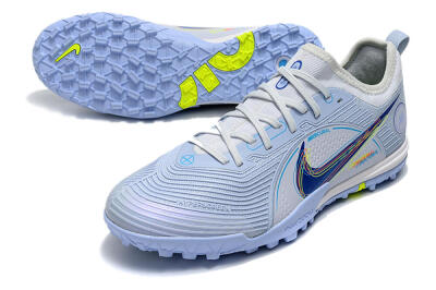 Nike Mercurial Vapor 14 Pro TF Low-Tops Soccer Shoes - White/Blue/Yellow