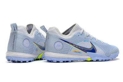 Nike Mercurial Vapor 14 Pro TF Low-Tops Soccer Shoes - White/Blue/Yellow