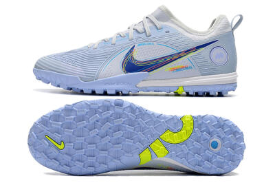 Nike Mercurial Vapor 14 Pro TF Low-Tops Soccer Shoes - White/Blue/Yellow